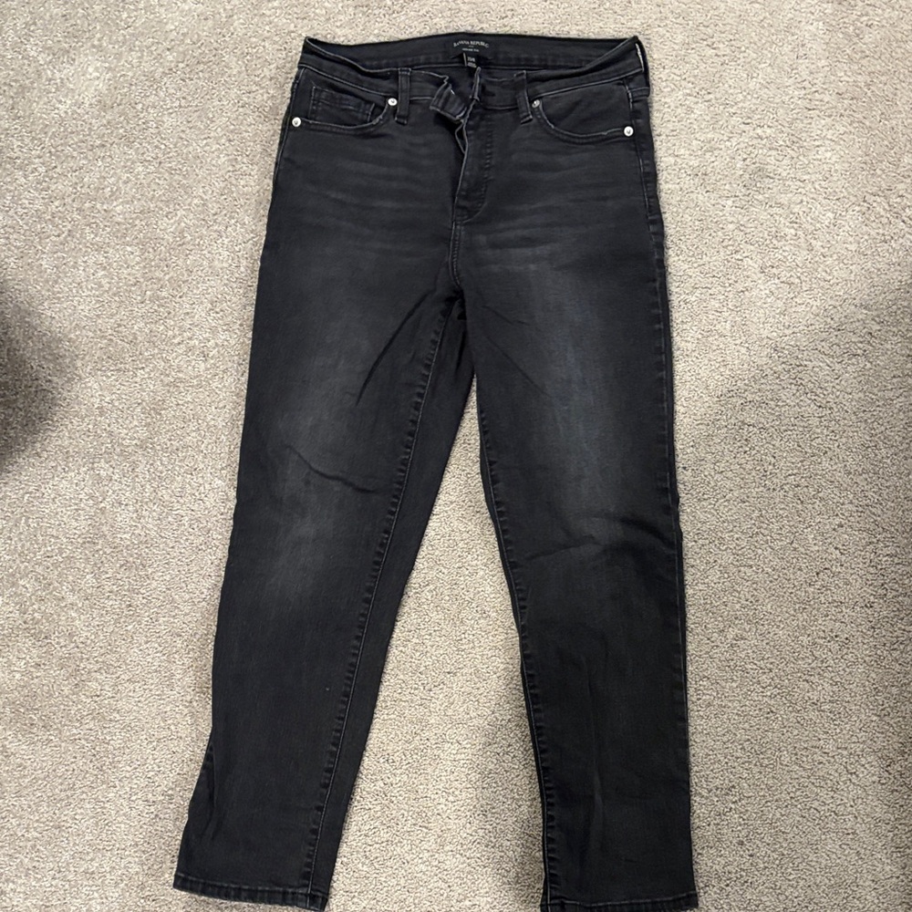 Banana Republic Factory Dark Charcoal Skinny Jeans
